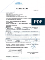 Certificado Sanitización PDF