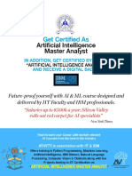 Artificial Intelligence Master Analyst: Get Certified As