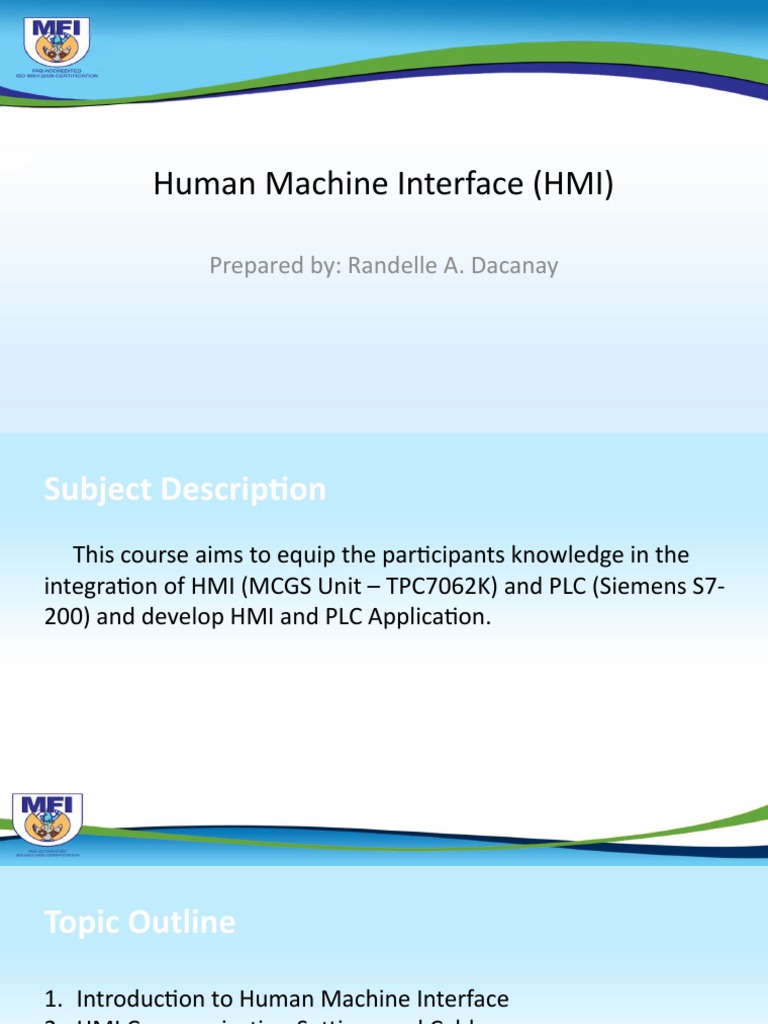 MCGS HMI Configuration and Software Guide | PDF | User Interface ...