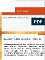 Session-6: Qualitative Methods of Data Collection