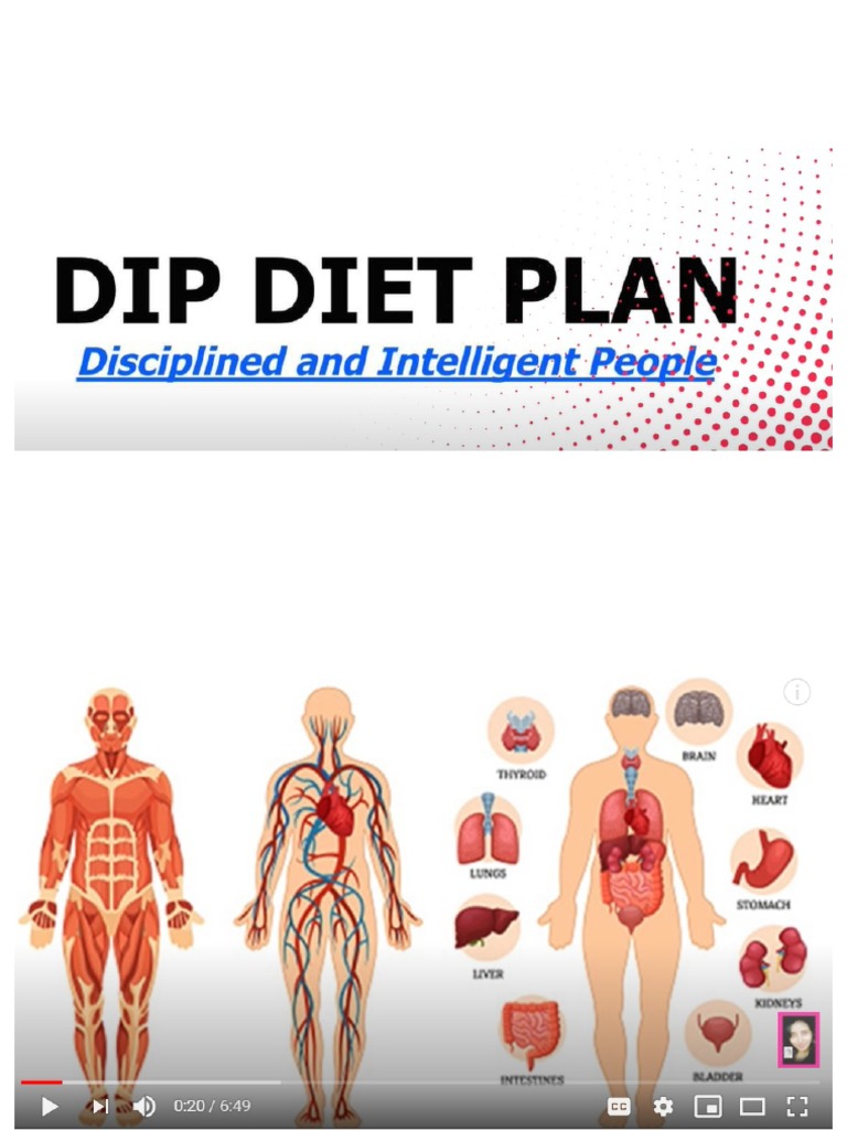 DIP Diet Disciplined and Intelligent People Diet | PDF