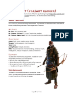 Scout: Variant Ranger Class