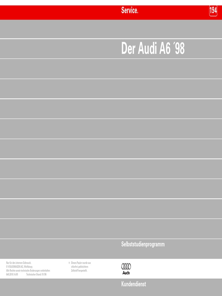 Audi A6 (C5) Avant - Technische Daten zu allen Motorisierungen