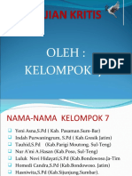 Presentase Kajian Kritis KLMPK 7 2010