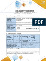 Guía de actividades y rúbrica de evaluación - Fase 2 - La antropología y su campo de estudio.pdf