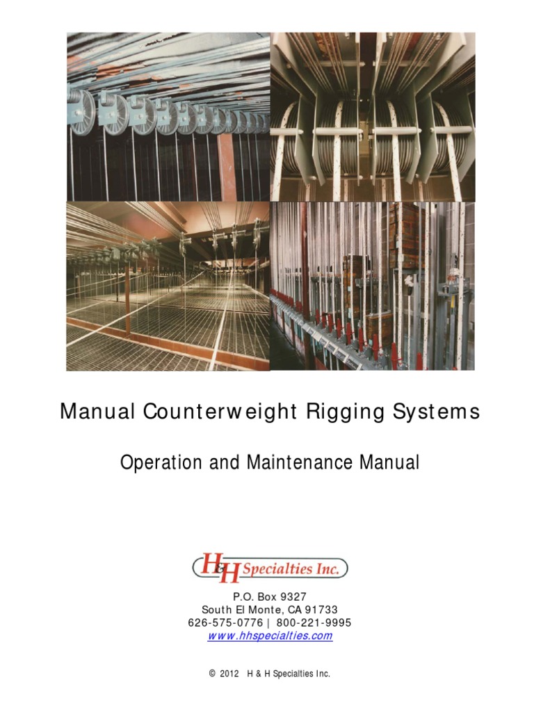 Counterweight Rigging Manual | PDF | Mechanical Engineering ...