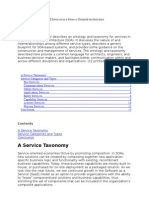 Ontology and Taxonomy of Services in A Service