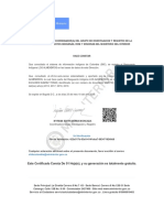 Certificado Ministerio Del Interior PDF