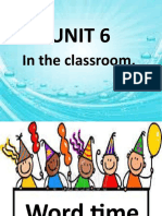 Unit 6: in The Classroom