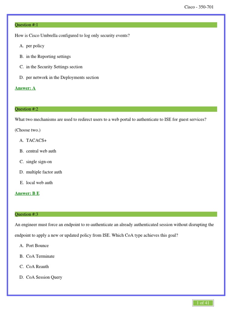 350-701 PDF Demo