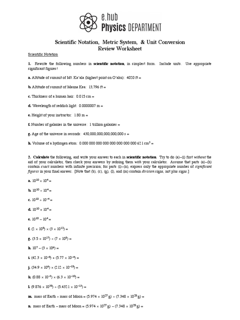 scientific-notation-metric-system-unit-conversion-review-worksheet-pdf-pound-mass-hertz