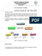 Clasificación de La Materia