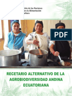 Recetario con variedades nativas de los andes Ecuatorianos 