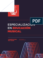 Especialización en Educación Musical - Flyer