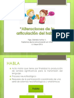 Clase 7. Indicadores de Alteración de La Articulación Del Habla PDF