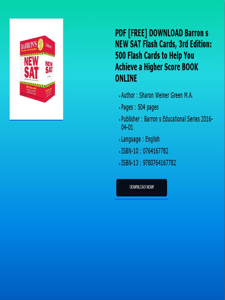 Federated Group PDF Free Download Barron S New Sat Flash Cards 3rd ...