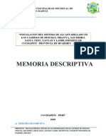 3.1 Memoria Descriptiva
