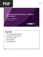 ISP Essentials Workshop - Network Monitoring: Agenda