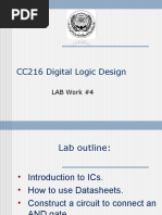 CC216 Digital Logic Design: LAB Work #4