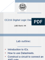CC216 Digital Logic Design: LAB Work #4