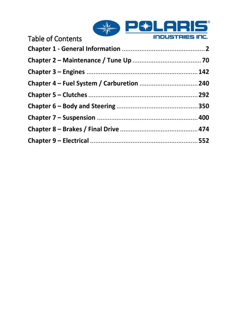 1999 Polaris Service Manual PDF Ignition System Piston