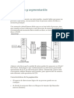 Paginación y Segmentación