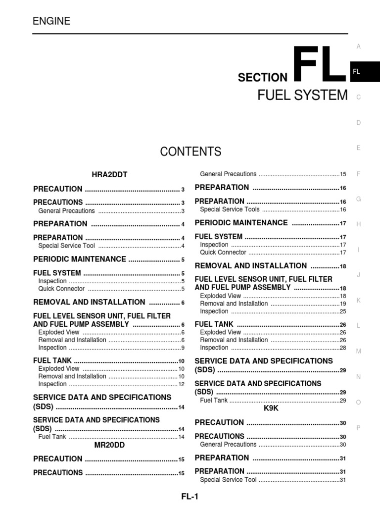 FL - Fuel System | PDF | Electrical Connector | Pipe (Fluid Conveyance)