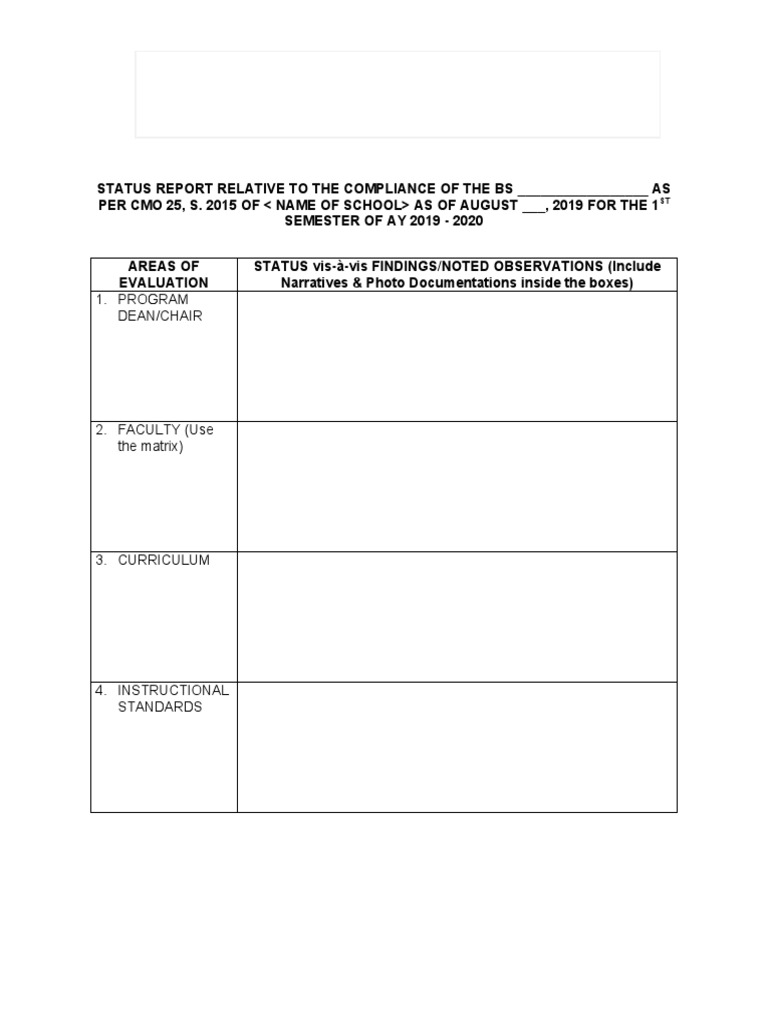 Academic Compliance Status Report | PDF | Science & Mathematics