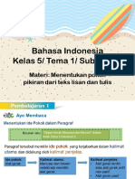 Bahasa Indonesia Tema 1 Subtema 1 PDF