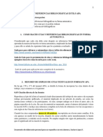 Resumen Citas y Referencias Bibliográficas Estilo APA PDF