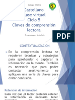 Claves de Comprension Lectora