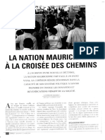 La Nation Mauricienne À La Croisée Des Chemins