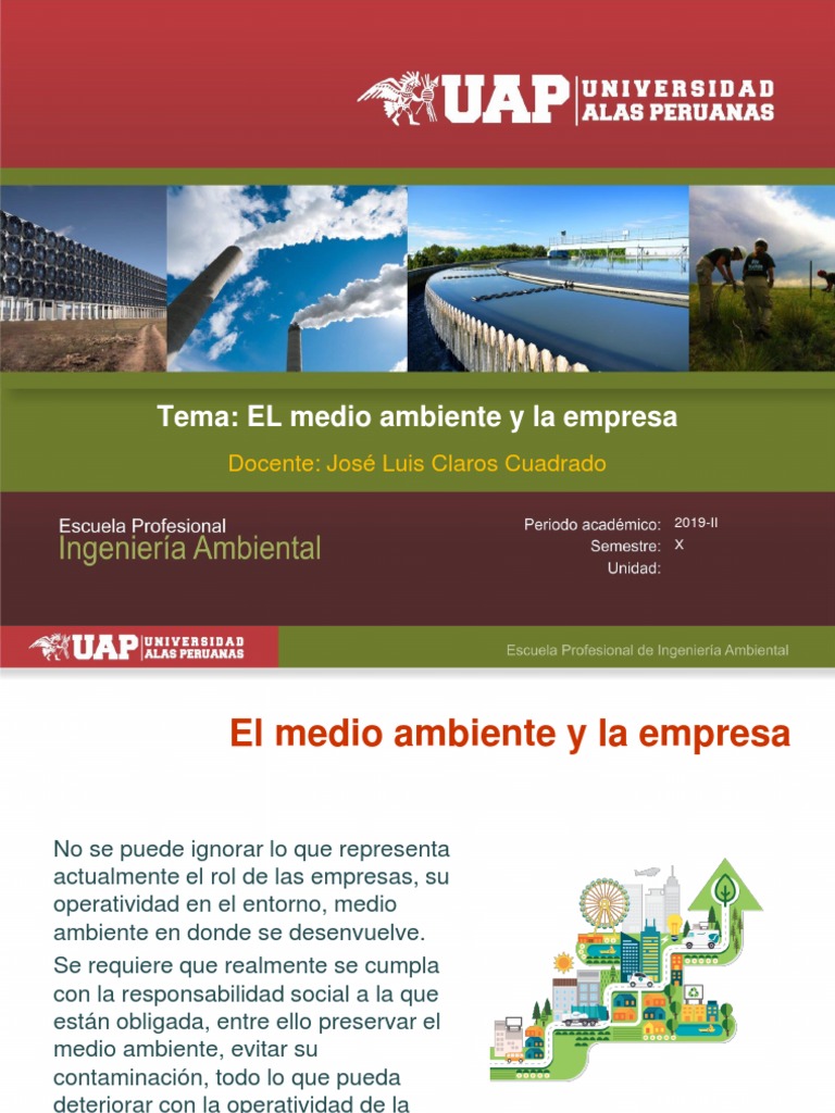 Empresa y Ambiente | PDF | Contaminación | Impacto humano en el medio ...