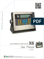 X6 Weighing Terminal Manual