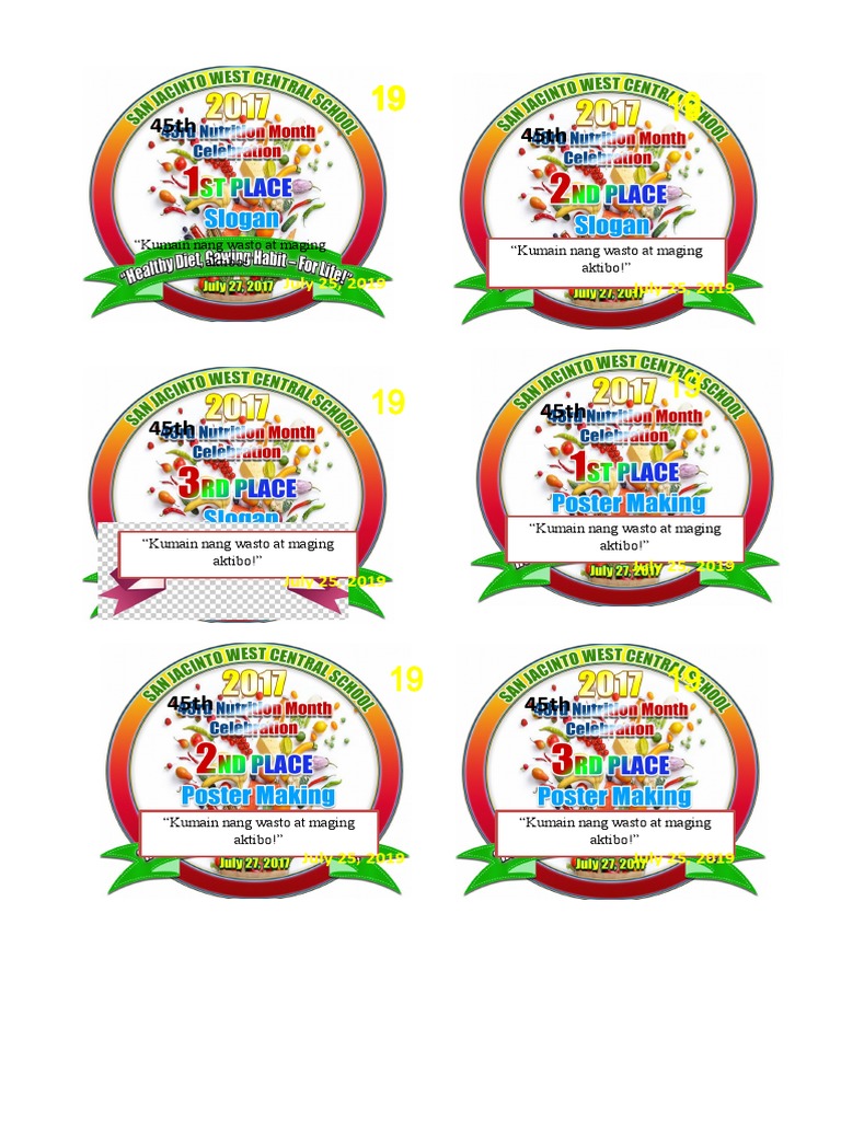 Awards Nutrition Month Pdf