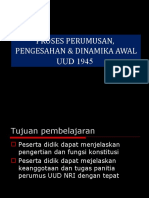 Sejarah Perumusan Dan Penetapan UUD NRI 1945