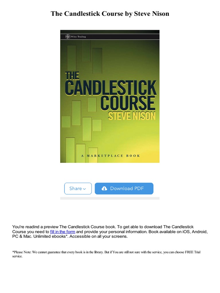 The Candlestick Course by Steve Nison: Fill in The Form Download