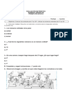 Prueba Ordinales 1º