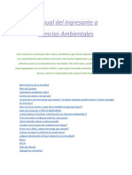 Manual del ingresante a Ciencias Ambientales