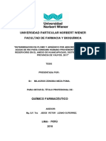 Determinación Pb y As aguas consumo Huancapuquio