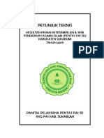 Juklak Juknis Pentas Pai Tk. Kabupaten 2019 PDF