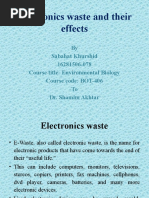 On Electronics Waste and Their Effects