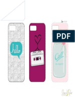 Printable Iphone Case Template Everydaydishes - Com 5 PDF