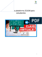 Uso de La Plataforma ZOOM para Estudiantes - 1 - 211023632 PDF