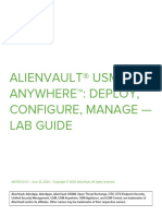 AlienVault USM Anywhere Deploy Configure Manage - Lab Guide - ANYDCv3.1.0 PDF