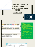 Sesion N°12 - Fundamentos Quimicos Del Proceso de Conversion de Matas de Cobre