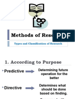 Types and Classification of Research