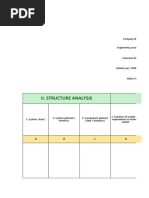 Ii. Structure Analysis Iii. Function Analysis: Company Name