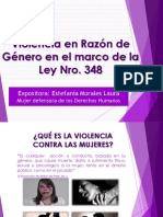 VIOLENCIA EN RAZON DE GENERO EN EL MARCO DE LA 348
