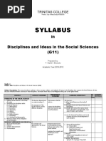 Syllabus: Disciplines and Ideas in The Social Sciences (G11)